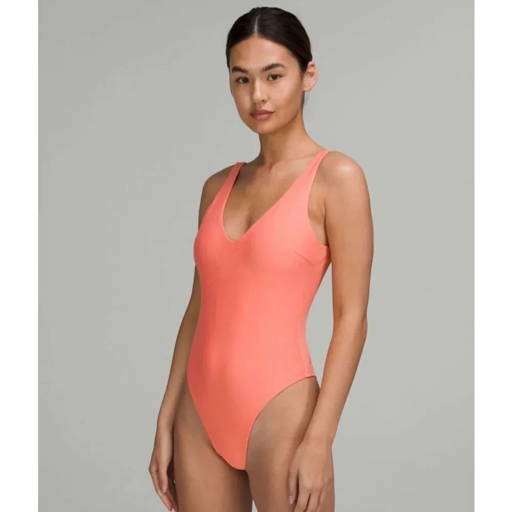 Lululemon Waterside V-Neck Skimpy-Fit One-Piece Swimsuit